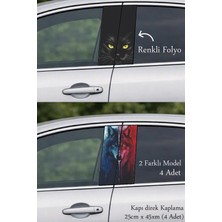 Automod Şık Görünüm Için Oto Kapı Direk Kaplama 2 Farklı Model - 4 Adet