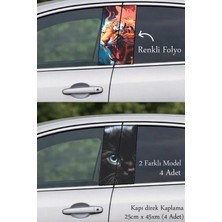 Automod Kendine Has Bir Görünüm Için Oto Kapı Direk Kaplama 2 Farklı Model - 4 Adet