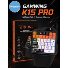 Getbluetech K15 Pro 35 Tuşlu Rgb 2.4 Ghz Kablosuz ve Kablolu Tek El Oyuncu Klavyesi