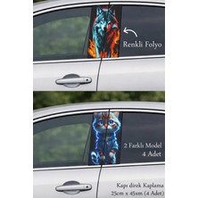 Automod Araç Stiline Yeni Bir Dokunuş Direk Kaplama Folyo Baskı 2 Farklı Model - 4 Adet