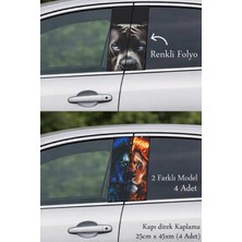 Automod Aracınıza Değer Katan Oto Kapı Direk Kaplama 2 Farklı Model - 4 Adet