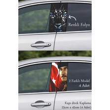 Automod Aracınıza Iddialı Bir Görünüm Katan Direk Kaplama Folyo Baskı 2 Farklı Model - 4 Adet