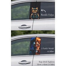 Automod Aracınıza Seçkin Bir Tasarım Kazandıran Direk Kaplama Folyo Baskı 2 Farklı Model - 4 Adet