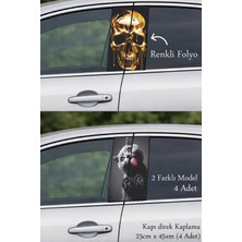 Automod Aracınıza Özel Bir Stil Sunan Direk Kaplama Folyo Baskı 2 Farklı Model - 4 Adet