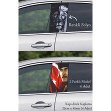 Automod Aracınıza Seçkin Bir Detay Katan Direk Kaplama Folyo Baskı 2 Farklı Model - 4 Adet