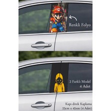 Automod Aracınıza Iddialı Görünüm Kazandıran Oto Kapı Direk Kaplama 2 Farklı Model - 4 Adet