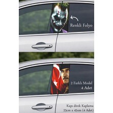 Automod Aracınızın Görünümünü Tamamlayan Direk Kaplama Folyo Baskı 2 Farklı Model - 4 Adet
