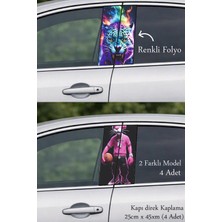 Automod Aracınıza Özgün Görünüm Kazandıran Oto Kapı Direk Kaplama 2 Farklı Model - 4 Adet
