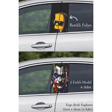 Automod Aracınıza Yepyeni Bir Görünüm Kapı Direk Folyo Sticker Etiket 2 Farklı Model - 4 Adet