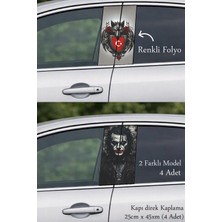 Automod Araca Şıklık Katan Direk Kaplama Folyo Baskı 2 Farklı Model - 4 Adet