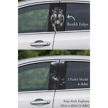 Automod Araç Stilini Destekleyen Direk Kaplama Folyo Baskı 2 Farklı Model - 4 Adet