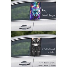 Automod Aracınıza Etkileyici Bir Detay Kazandıran Direk Kaplama Folyo Baskı 2 Farklı Model - 4 Adet