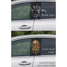 Automod Araç Stiline Estetik Bir Dokunuş Direk Kaplama Folyo Baskı 2 Farklı Model - 4 Adet