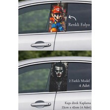 Automod Aracınız Için Özel Bir Tasarım Direk Kaplama Folyo Baskı 2 Farklı Model - 4 Adet