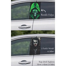 Automod Araç Stiline Şıklık Katan Direk Kaplama Folyo Baskı 2 Farklı Model - 4 Adet