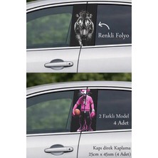 Automod Aracınıza Etkileyici Bir Stil Kazandıran Direk Kaplama Folyo Baskı 2 Farklı Model - 4 Adet
