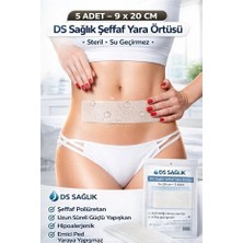 Ds Plus Su Geçirmez Şeffaf Pu Film Yara Örtüsü 9 cm x 20 cm (Sezeryan Bandı)(Ds Damla Sağlık)