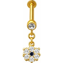 Defne Silver Gümüş Sallantılı Piercing