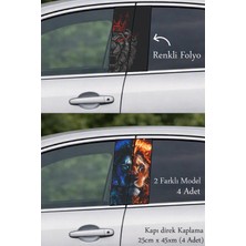 Automod Aracınızı Öne Çıkaran Oto Kapı Direk Kaplama 2 Farklı Model - 4 Adet