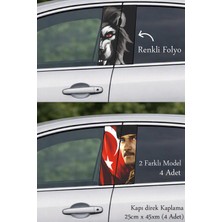 Automod Etkileyici Bir Hava Için Oto Kapı Direk Kaplama 2 Farklı Model - 4 Adet