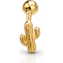 Defne Silver Gümüş Kaktüs Piercing
