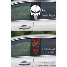 Automod Yepyeni Bir Ifade Için Oto Kapı Direk Kaplama 2 Farklı Model - 4 Adet