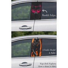 Automod Aracınıza Tasarım Katmak Için Direk Kaplama Folyo Baskı 2 Farklı Model - 4 Adet