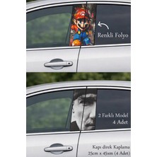 Automod Aracın Havasını Değiştiren Oto Kapı Direk Kaplama 2 Farklı Model - 4 Adet
