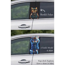 Automod Aracınıza Yeni Karakter Oto Kapı Direk Kaplama 2 Farklı Model - 4 Adet