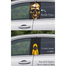 Automod Araç Tasarımına Şık Bir Dokunuş Direk Kaplama Folyo Baskı 2 Farklı Model - 4 Adet
