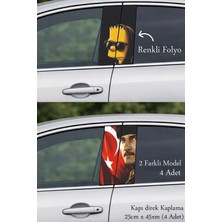 Automod Etkileyici Bir Karakter Için Oto Kapı Direk Kaplama 2 Farklı Model - 4 Adet