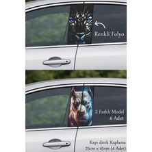 Automod Oto Spor Kapı Folyo Baskılı Sticker 2 Farklı Model - 4 Adet