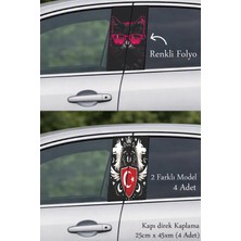 Automod Aracınız Için Etkileyici Bir Tasarım Direk Kaplama Folyo Baskı 2 Farklı Model - 4 Adet