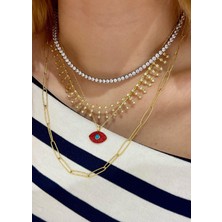 Defne Silver 3 mm 45 cm Suyolu Kolye