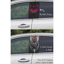 Automod Aracınızın Duruşuna Özel Dokunuş Direk Kaplama Folyo Baskı 2 Farklı Model - 4 Adet