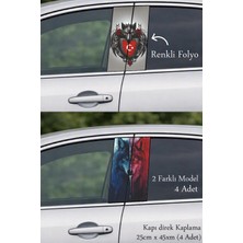 Automod Aracınıza Etkileyici Stil Kazandıran Oto Kapı Direk Kaplama 2 Farklı Model - 4 Adet