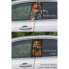 Automod Aracınıza Etkileyici Bir Görünüm Kapı Direk Folyo Sticker Etiket 2 Farklı Model - 4 Adet