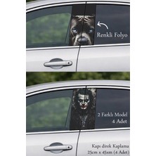 Automod Araç Stilini Zenginleştiren Direk Kaplama Folyo Baskı 2 Farklı Model - 4 Adet