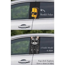Automod Aracınıza Özgün Bir Stil Sunan Direk Kaplama Folyo Baskı 2 Farklı Model - 4 Adet