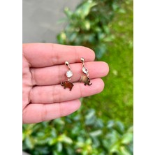Defne Silver Fil Sallantılı Küpe