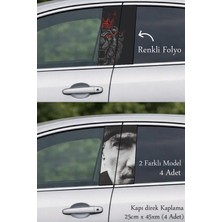 Automod Aracınıza Iddialı Bir Stil Kazandıran Direk Kaplama Folyo Baskı 2 Farklı Model - 4 Adet