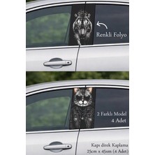 Automod Aracınıza Ikonik Bir Görünüm Katan Direk Kaplama Folyo Baskı 2 Farklı Model - 4 Adet