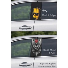 Automod Araç Görünümüne Değer Katan Direk Kaplama Folyo Baskı 2 Farklı Model - 4 Adet