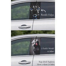 Automod Aracınıza Özgün Karakter Oto Kapı Direk Kaplama 2 Farklı Model - 4 Adet