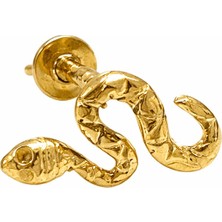 Defne Silver Gümüş Yılan Piercing