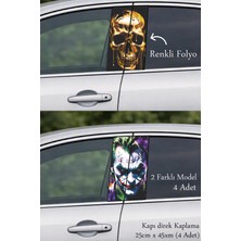 Automod Aracınıza Yeni Bir Stil Sunan Direk Kaplama Folyo Baskı 2 Farklı Model - 4 Adet