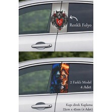 Automod Görünümünü Baştan Şekillendiren Oto Kapı Direk Kaplama 2 Farklı Model - 4 Adet