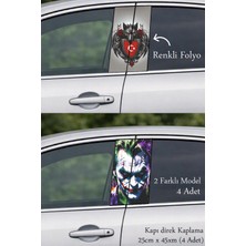 Automod Özgün Bir Duruş Için Oto Kapı Direk Kaplama 2 Farklı Model - 4 Adet