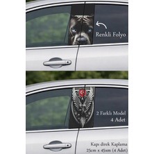 Automod Aracınız Için Özgün Bir Görünüm Kapı Direk Folyo Sticker Etiket 2 Farklı Model - 4 Adet