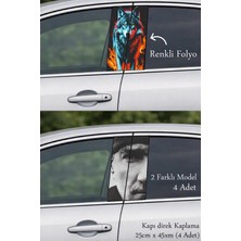 Automod Zarif Bir Duruş Için Oto Kapı Direk Kaplama 2 Farklı Model - 4 Adet